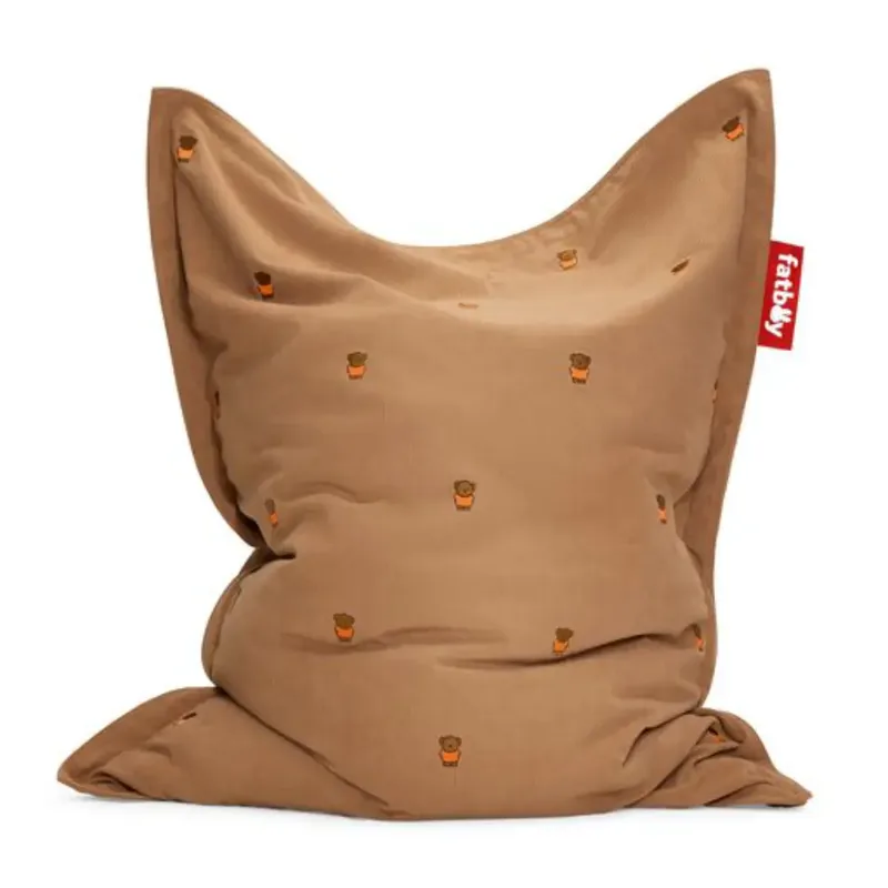 original slim cord Sitzsack x Boris teddybear van Fatboy – productfoto