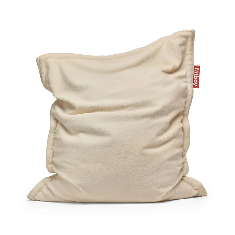 Original slim teddy Sitzsack off-white von Fatboy – Produktfoto