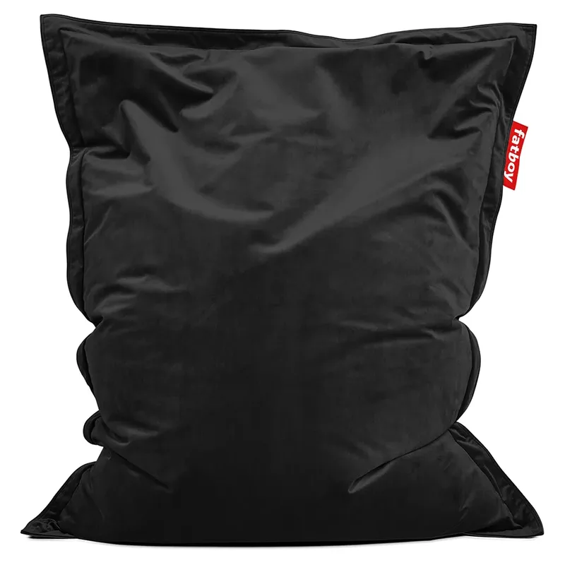 Original slim velvet recycled black de Fatboy – photo du produit