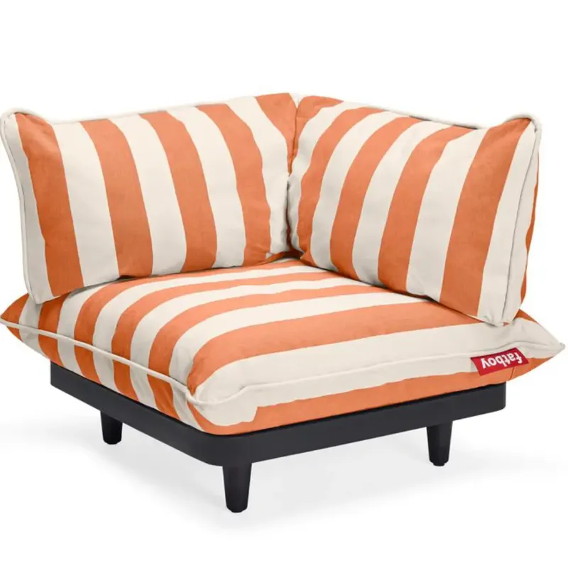 paletti Eckteil right stripe orange creme von Fatboy – Produktfoto