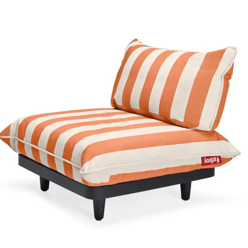 paletti seat stripe orange creme von Fatboy – Produktfoto