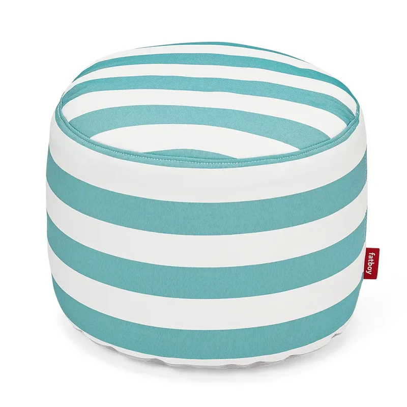 Point Outdoor Hocker stripe azurblau von Fatboy – Produktfoto