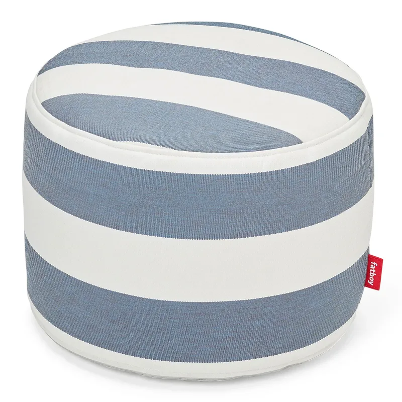 Point Outdoor Hocker stripe Ocean blue de Fatboy – photo du produit