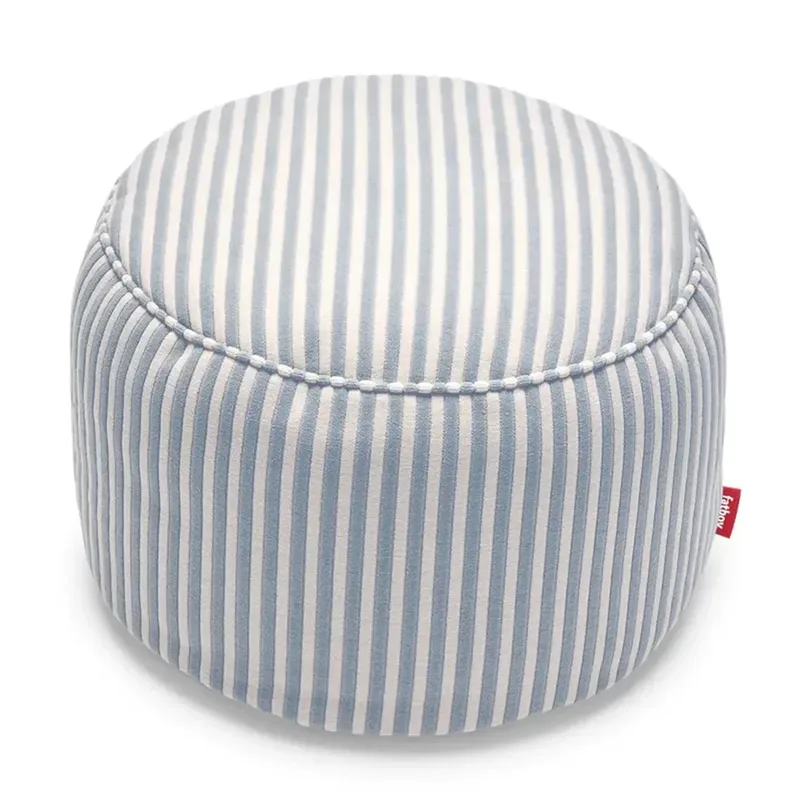 Point Terry pouf Blizzard Blue Creme von Fatboy – Produktfoto