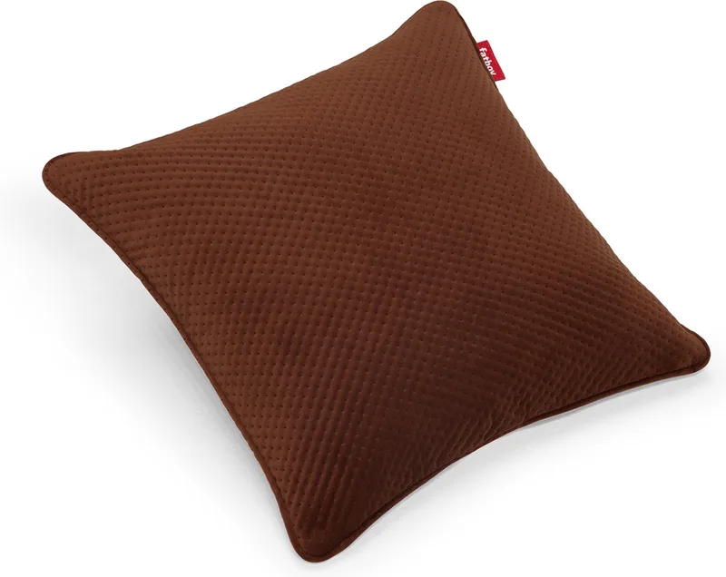 Recycled Square Pillow Royal Velvet Tobacco van Fatboy in Bruin – productfoto