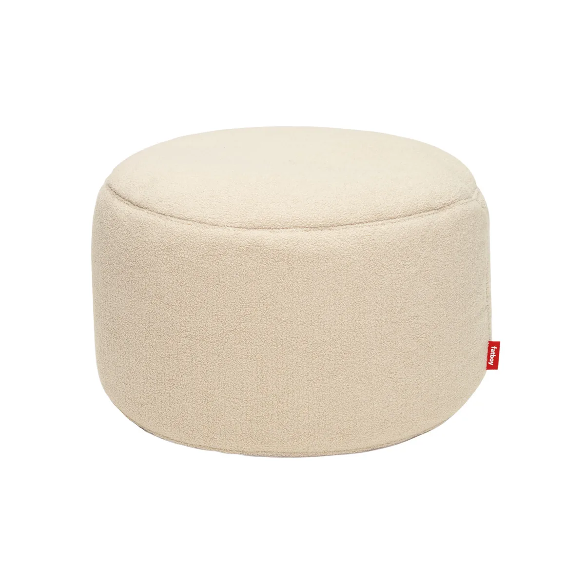 Sitzkissen Point - Beige - Sherpa-Fleece-Stoff von Fatboy – Produktfoto