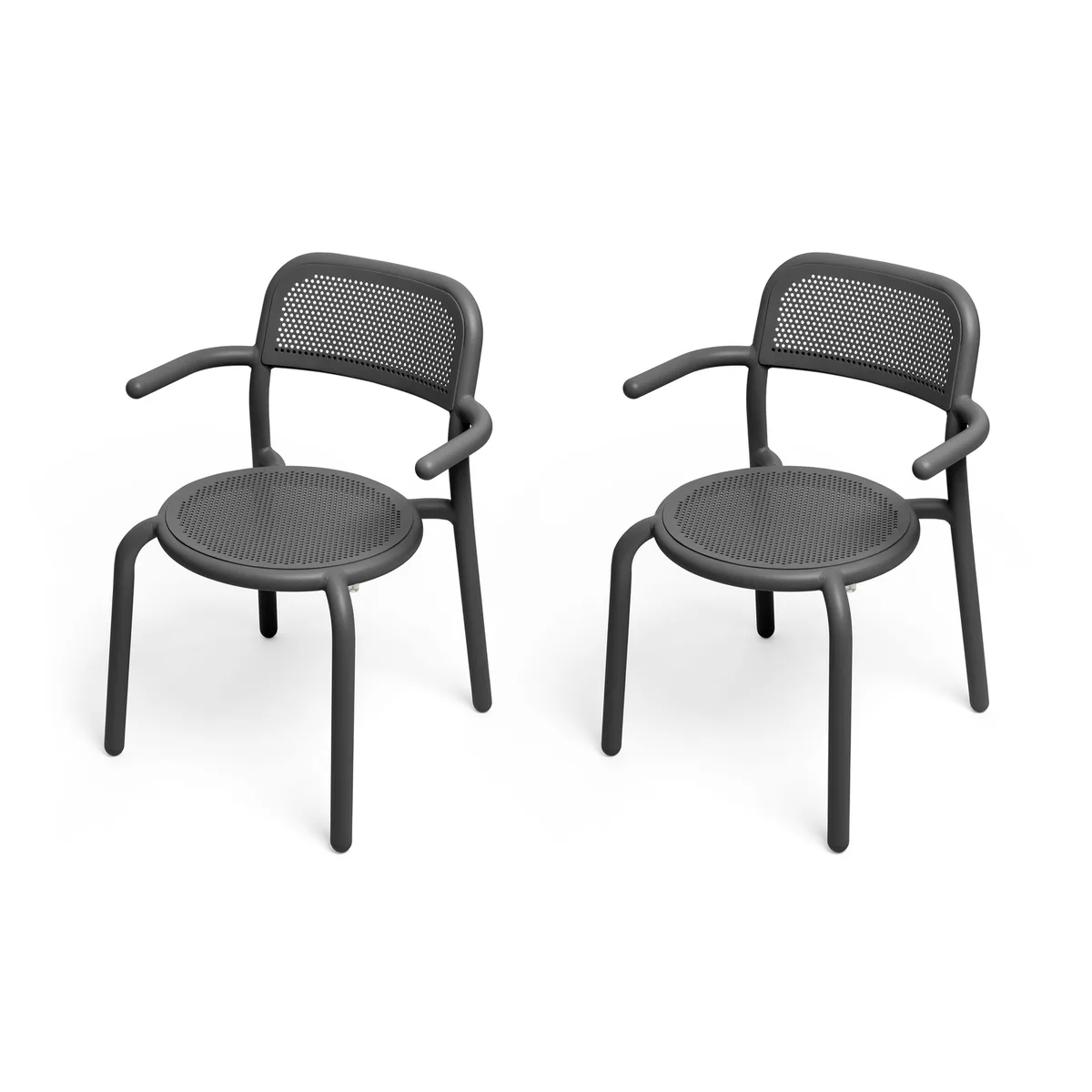 Stapelbarer Sessel Toní - Schwarz - Aluminium - Designer Erik Stehmann de Fatboy – photo du produit