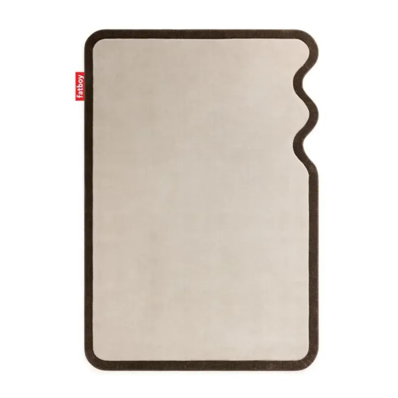 Teppich grand not straight creme-brown von Fatboy – Produktfoto