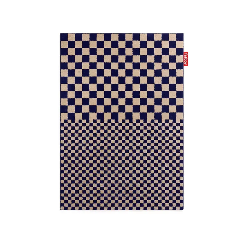 Teppich petit square affair blue-beige von Fatboy – Produktfoto