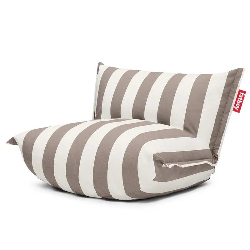 The BonBaron outdoor stripe cacao fra Fatboy – produktbillede