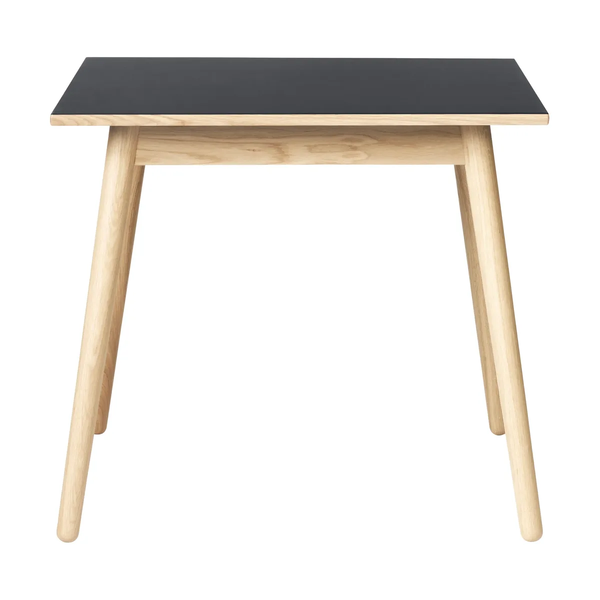 C35A Esstisch 82x82 cm Black linoleum-oak nature waterbased laquer von FDB Møbler – Produktfoto
