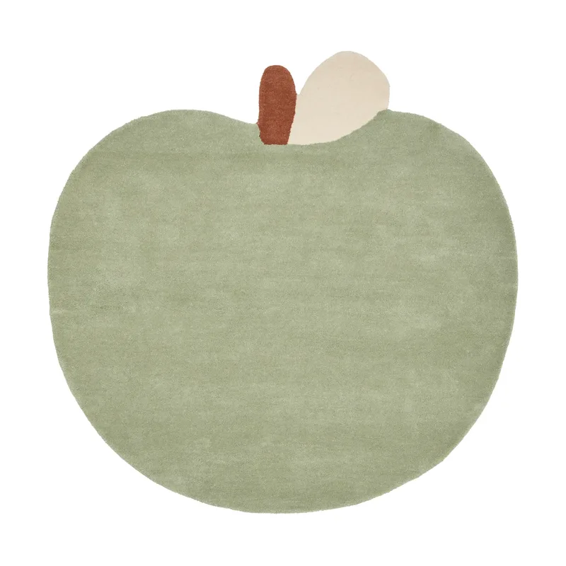 Apple getufteter Teppich Tea Green, 110x110 cm de Ferm Living – photo du produit