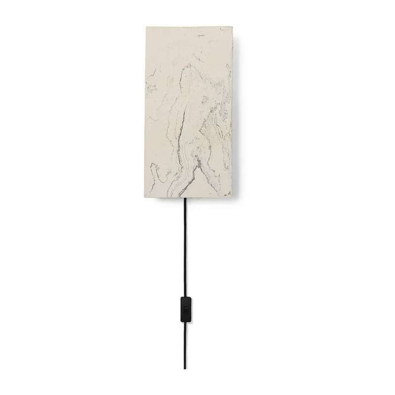 Argilla Wandleuchte Marble White de Ferm Living – photo du produit