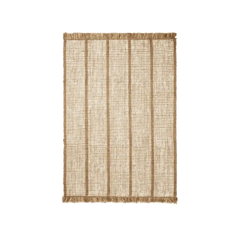 Athens Handgewebter Juteteppich 140 x 200 cm – Naturfarben/Off-White by Ferm Living – product photo