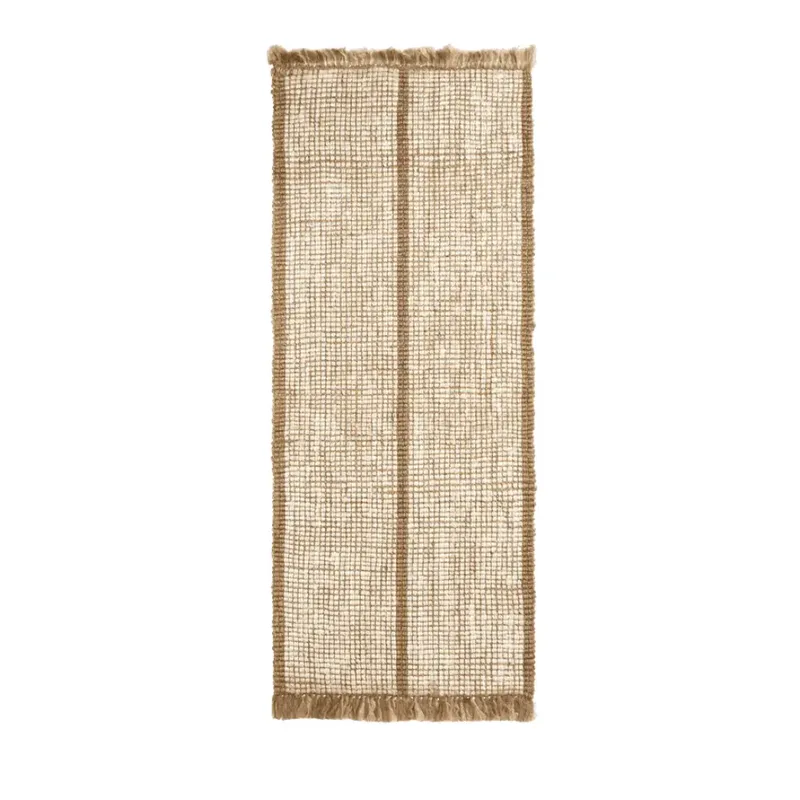 Athens Handgewebter Juteteppich 80x200 cm- Natural/Off-whi von Ferm Living – Produktfoto