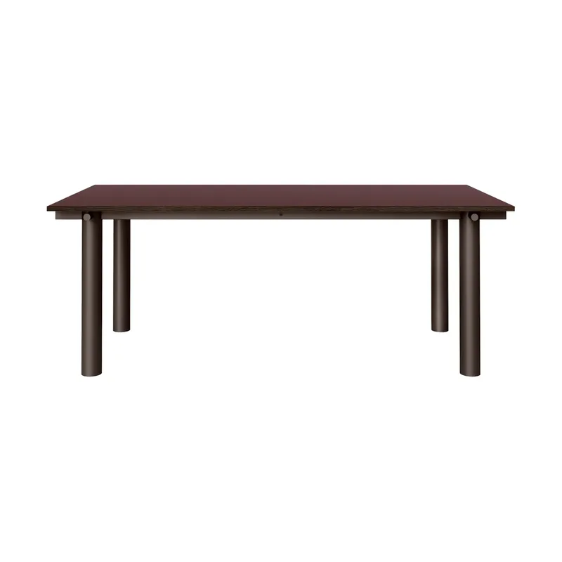 Atura Esstisch Dark chocolate-burgundy, 90x200 cm von Ferm Living – Produktfoto
