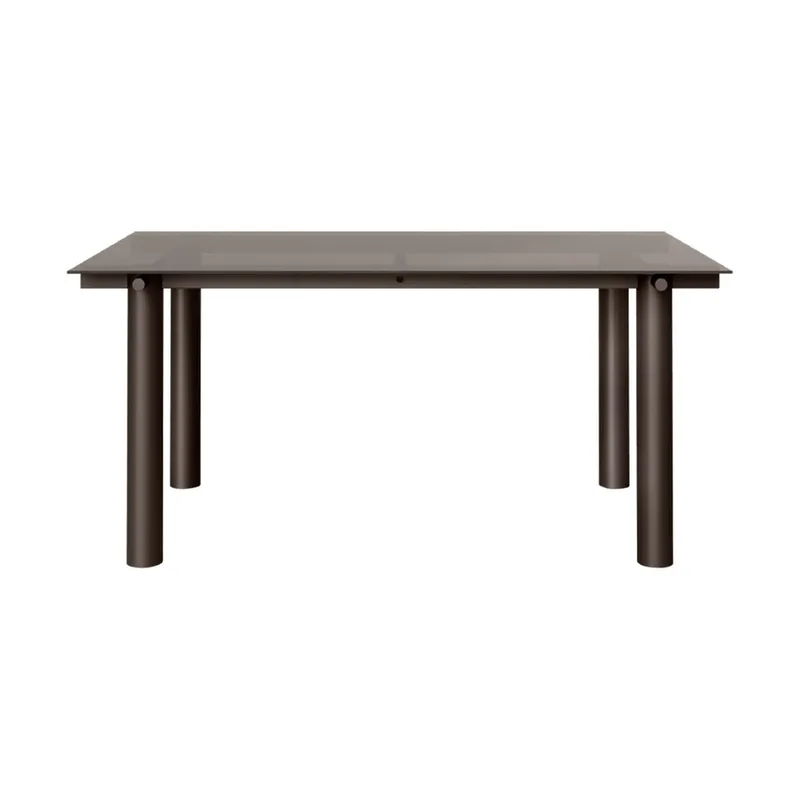 Atura Esstisch Dunkle Schokolade-dunkel getöntes Glas, 90x160 cm von Ferm Living – Produktfoto