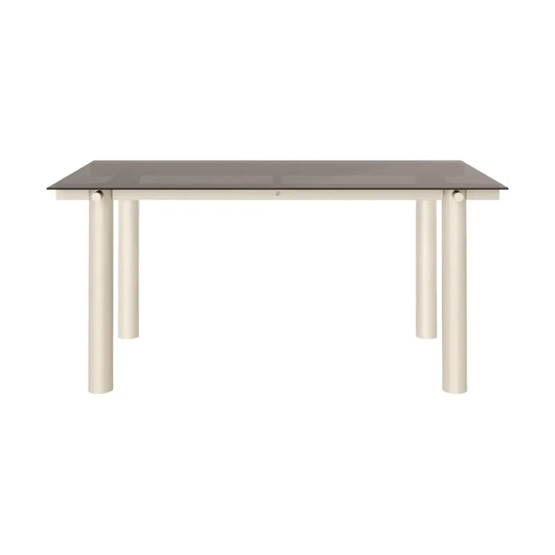 Atura Esstisch Light cashmere-dunkel getöntes Glas, 90x160 cm by Ferm Living – product photo