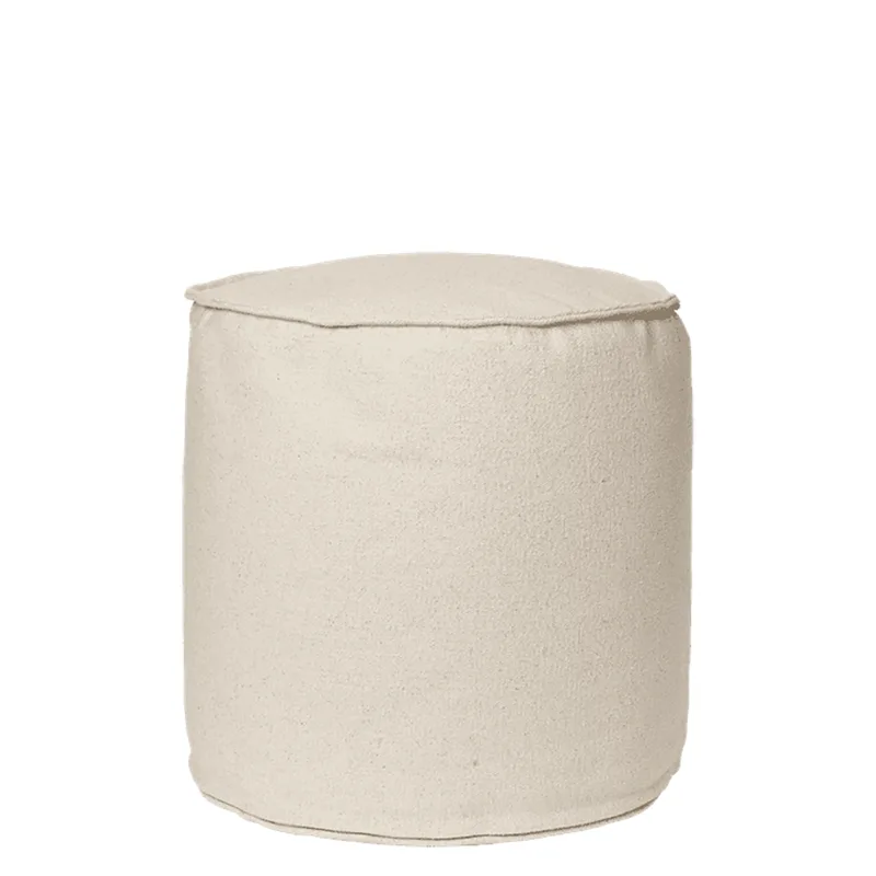 Aun Baumwoll-Pouf - Ø40 - Cremeweiß von Ferm Living – Produktfoto