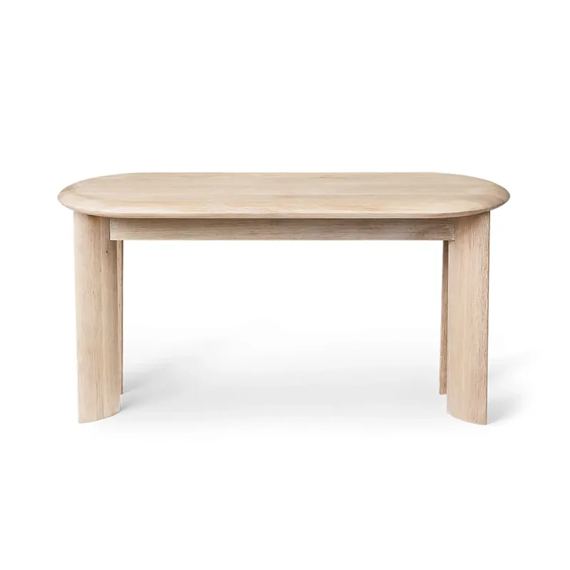 Bevel Bank 90 cm Weiß geölte Eiche von Ferm Living – Produktfoto