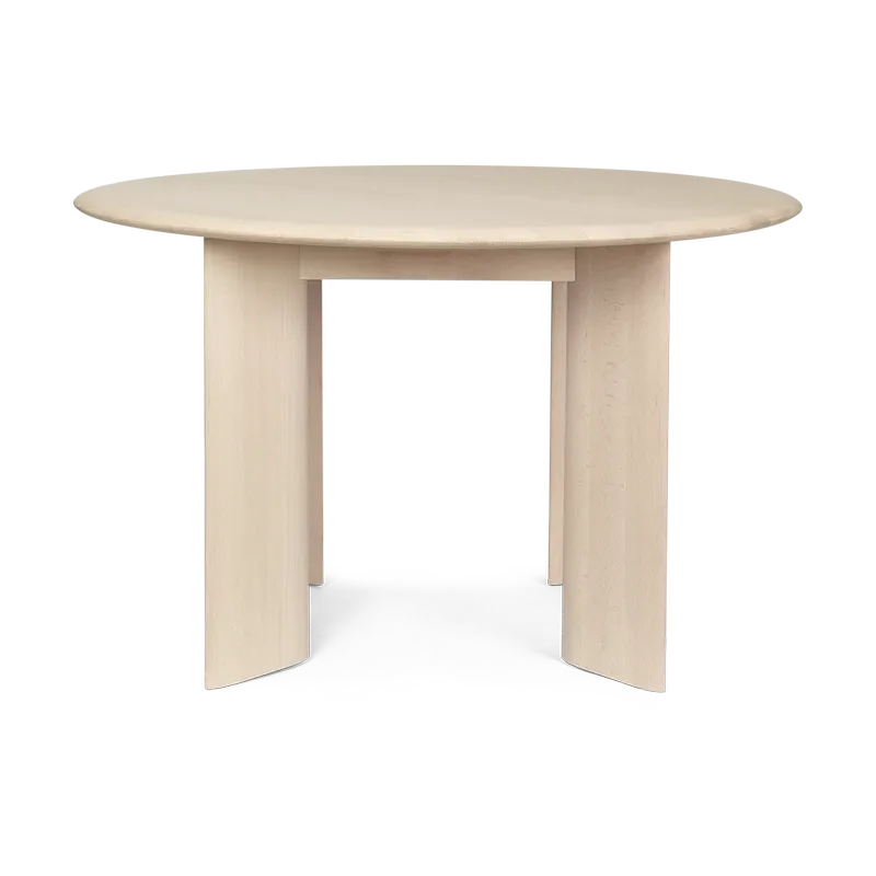 Bevel Esstisch Ø117 cm Weiß geölte Buche by Ferm Living – product photo