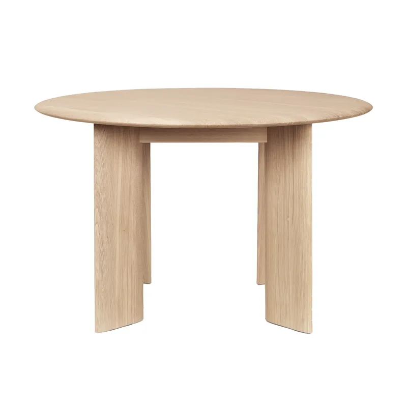 Bevel Esstisch Ø117 cm Weiß geölte Eiche von Ferm Living – Produktfoto