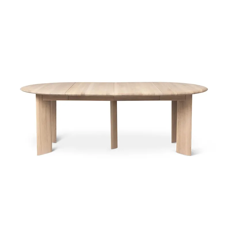 Bevel Extendable Esstisch Weiß geölte Eiche, inkl. 2 Einlegeplatte von Ferm Living – Produktfoto
