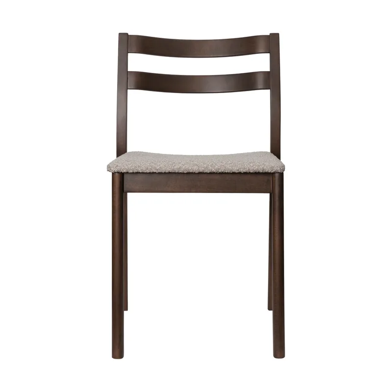 Boda Stuhl Gepolsterter Sitz rugged Bouclé, dunkel gebeizte Eiche-natural de Ferm Living – photo du produit
