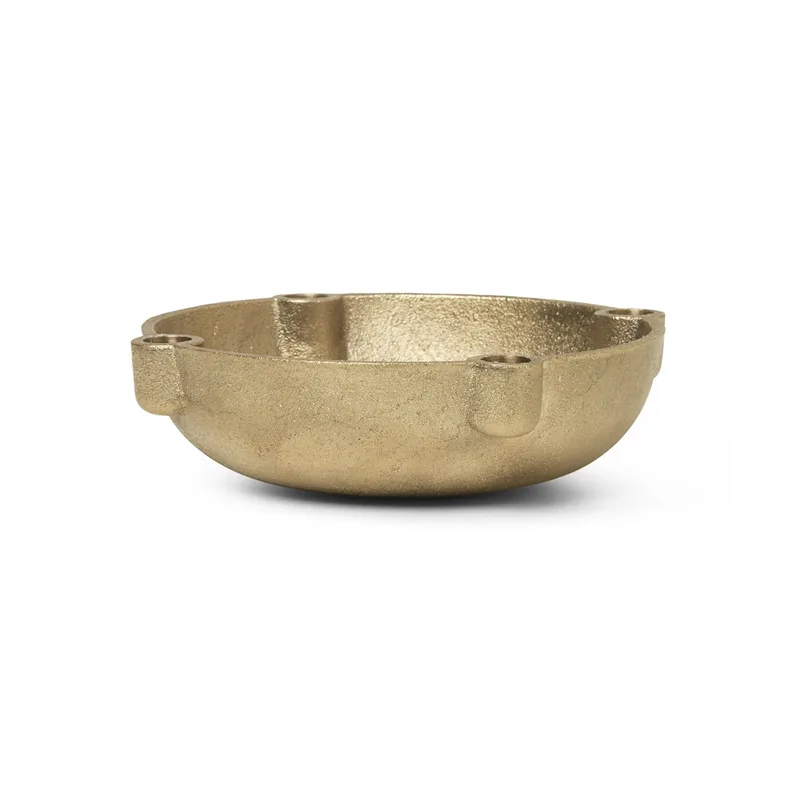 Bowl Adventskerzenhalter Messing Brass von Ferm Living – Produktfoto