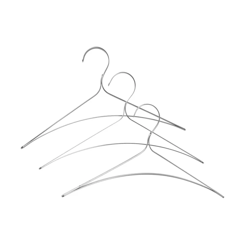 Bowline Kleiderbügel 3er-Pack, Edelstahl von Ferm Living – Produktfoto