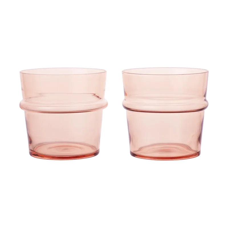 Boya Trinkglas niedrig 30 cl 2er-Pack Blush van Ferm Living – productfoto