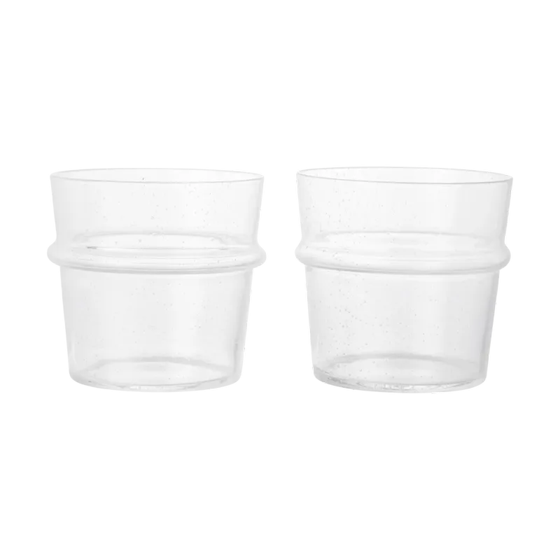 Boya Trinkglas niedrig 30 cl 2er-Pack Clear de Ferm Living – photo du produit