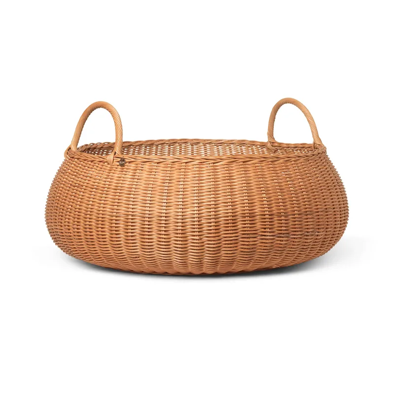 Braided Korb niedrig Natural von Ferm Living – Produktfoto