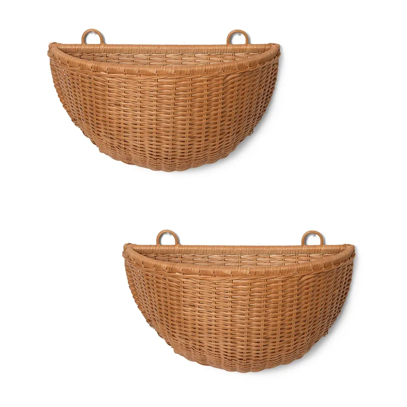 Braided Wandkörbe 2er Pack Natural de Ferm Living – photo du produit