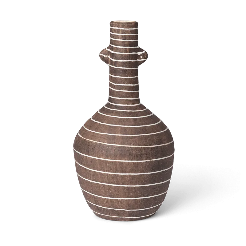 Brura Vase 32 cm Coffee-white by Ferm Living – product photo