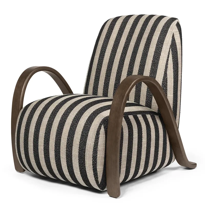 Buur Sessel Louisiana - Dark Stained/Sand Bl von Ferm Living – Produktfoto