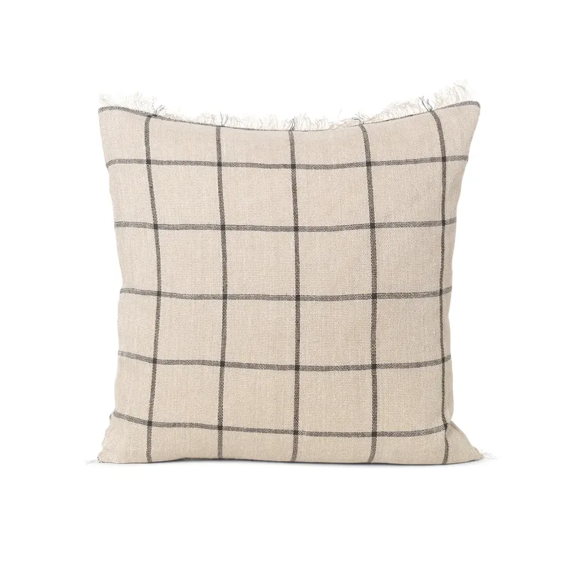 Calm Kissen camel-black 48 x 48cm von Ferm Living – Produktfoto
