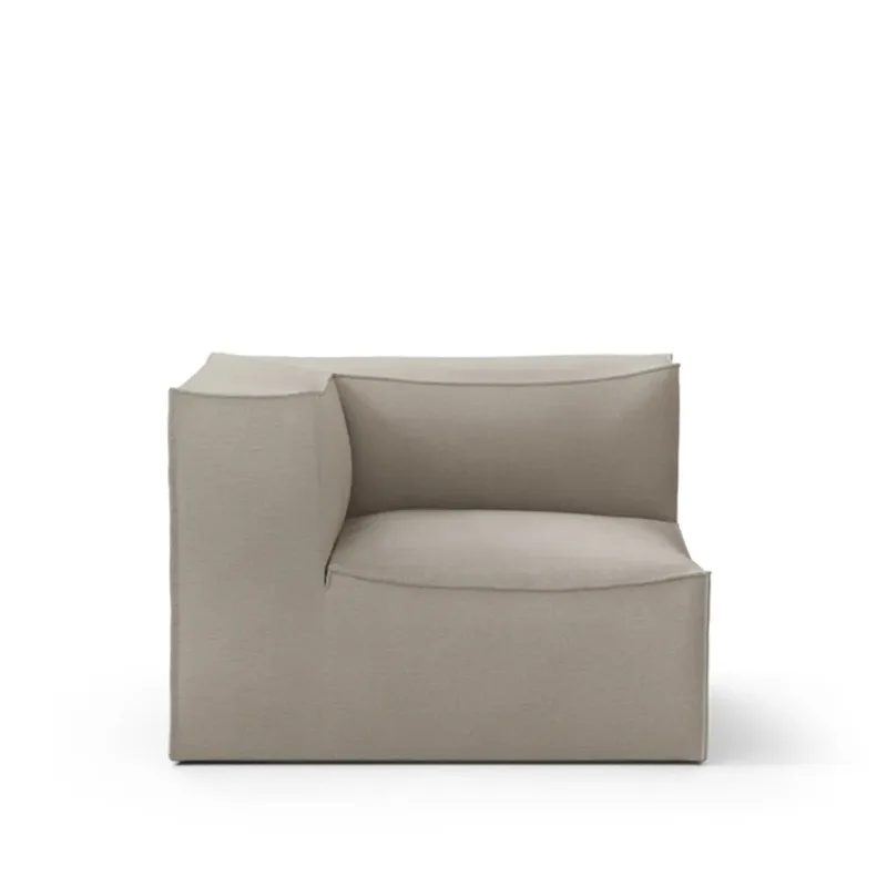 Catena Modulsofa Stoff cotton linen natural, connect corner 200 de Ferm Living – photo du produit