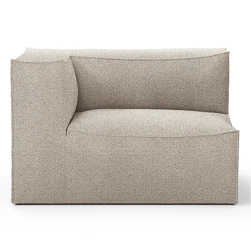 Catena Sofa Armrest Left L400 Confetti Bouclé - Light Grey von Ferm Living – Produktfoto