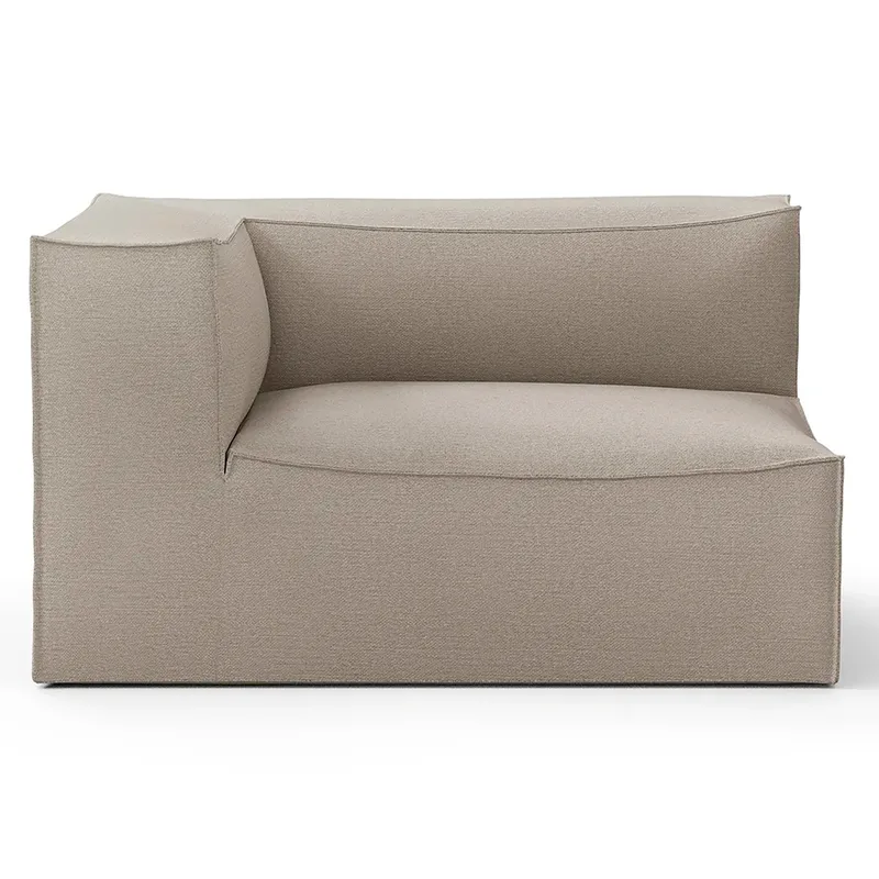 Catena Sofa Armrest Left L400 - Cotton Linen - Natural von Ferm Living – Produktfoto