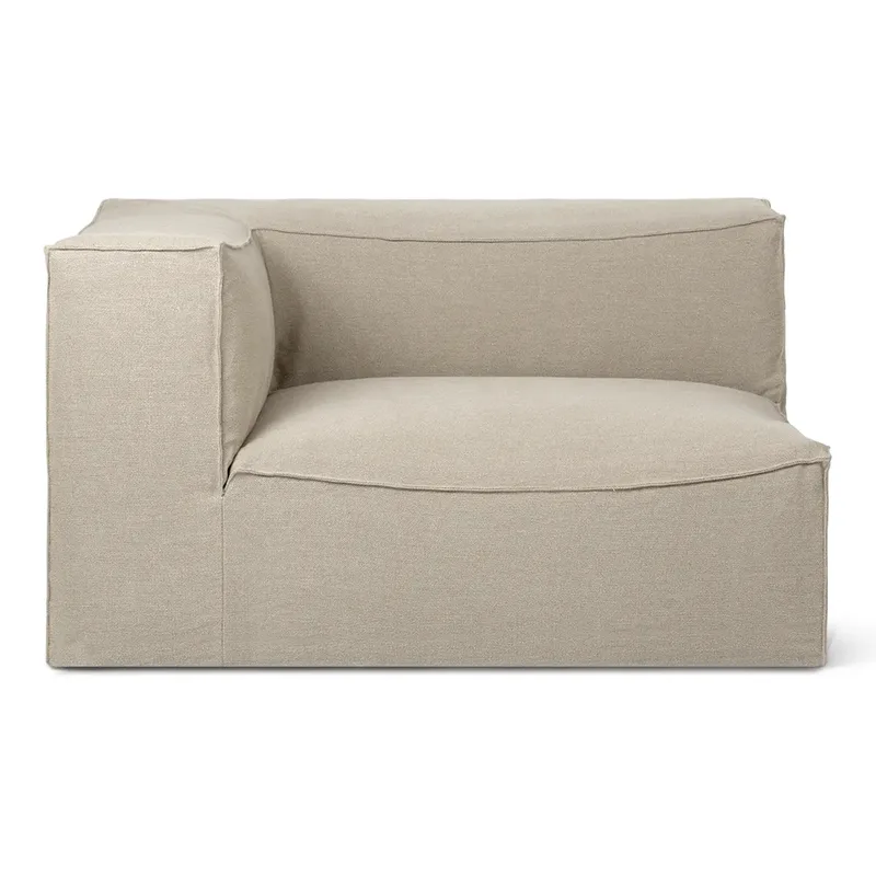 Catena Sofa Armrest Left L400 - Rich Linen - Natural von Ferm Living – Produktfoto
