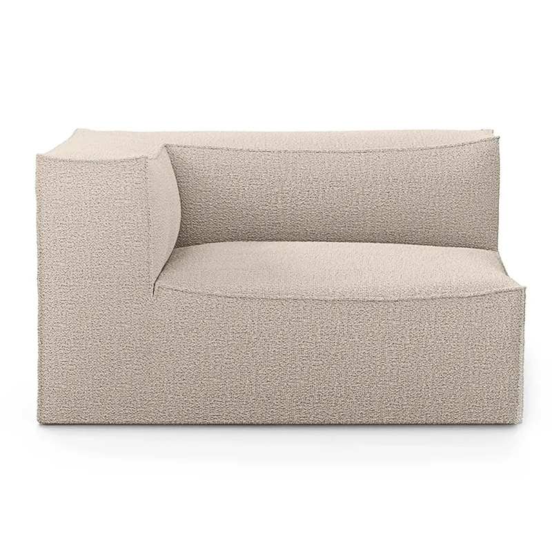 Catena Sofa Armrest Left L400 - Wool Boucle - Natural by Ferm Living – product photo