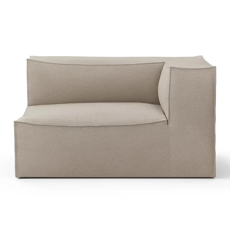 Catena Sofa Armrest Right L401 - Cotton Linen - Natural von Ferm Living – Produktfoto