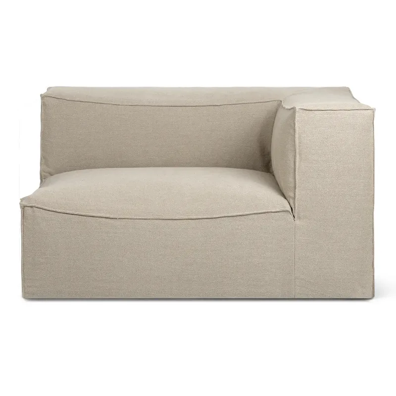 Catena Sofa Armrest Right L401 - Rich Linen - Natural fra Ferm Living – produktbillede