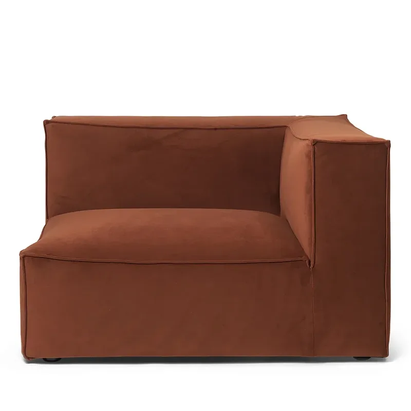 Catena Sofa Armrest Right S401 Rich Velvet - 21 Rust von Ferm Living – Produktfoto