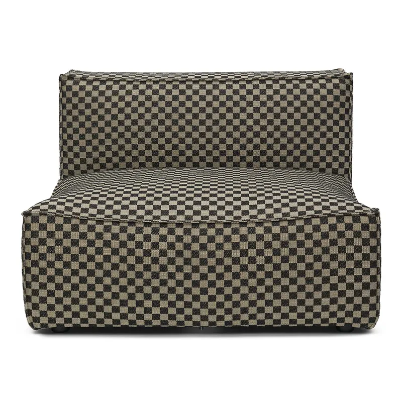 Catena Sofa Center L100 - Check - Sand/Black by Ferm Living – product photo
