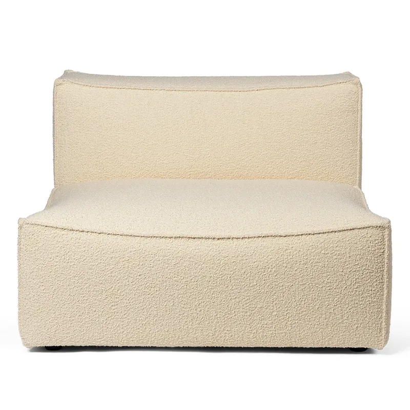 Catena Sofa Center L100 - Nordic Bouclé - Off-white von Ferm Living – Produktfoto