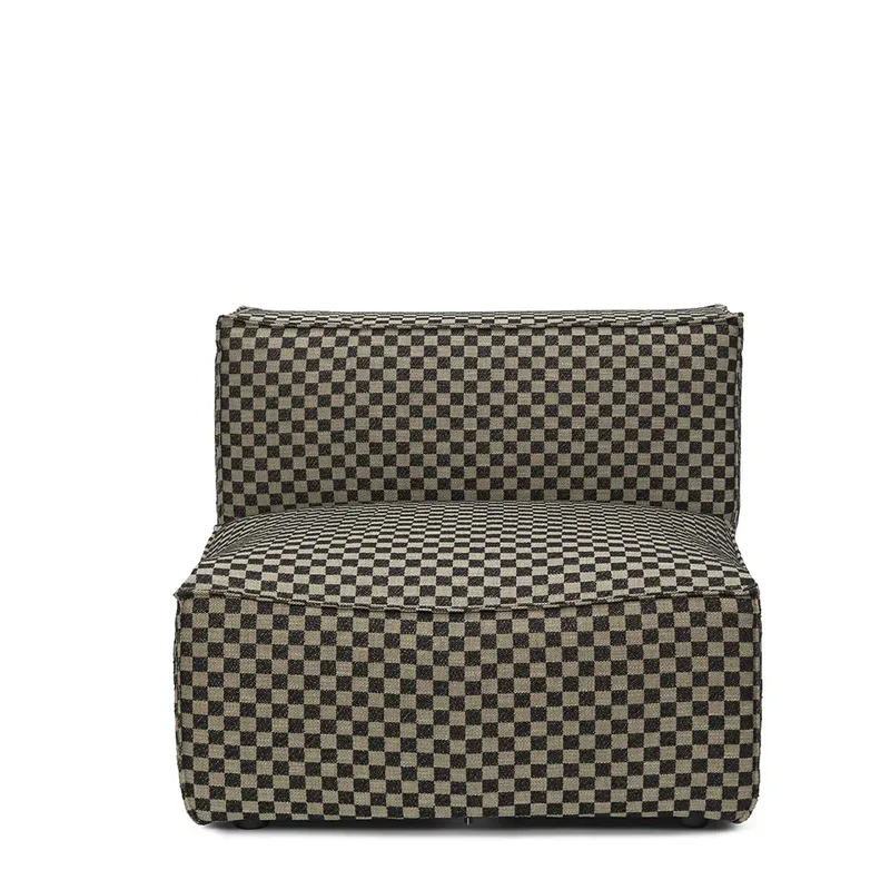 Catena Sofa Center S100 - Check - Sand/Black von Ferm Living – Produktfoto
