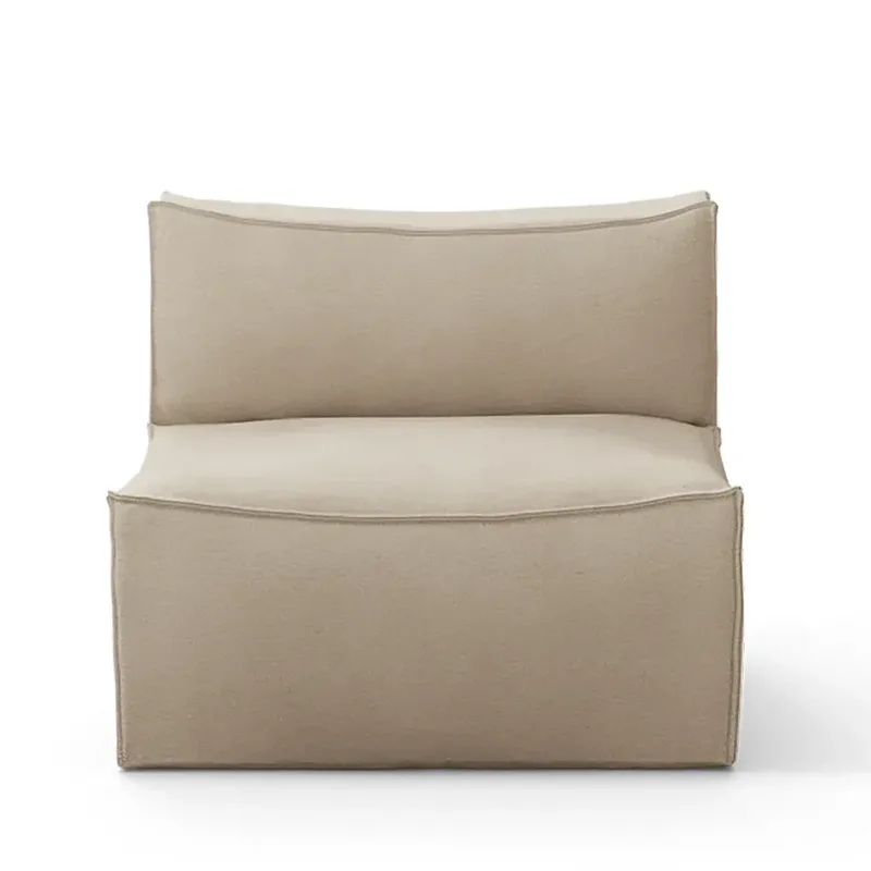 Catena Sofa Center S100 - Rich Linen - Natural von Ferm Living – Produktfoto