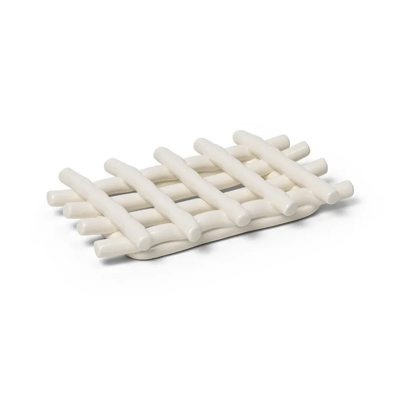 Ceramic Seifenteller 10 x 14,5cm Off-white by Ferm Living – product photo